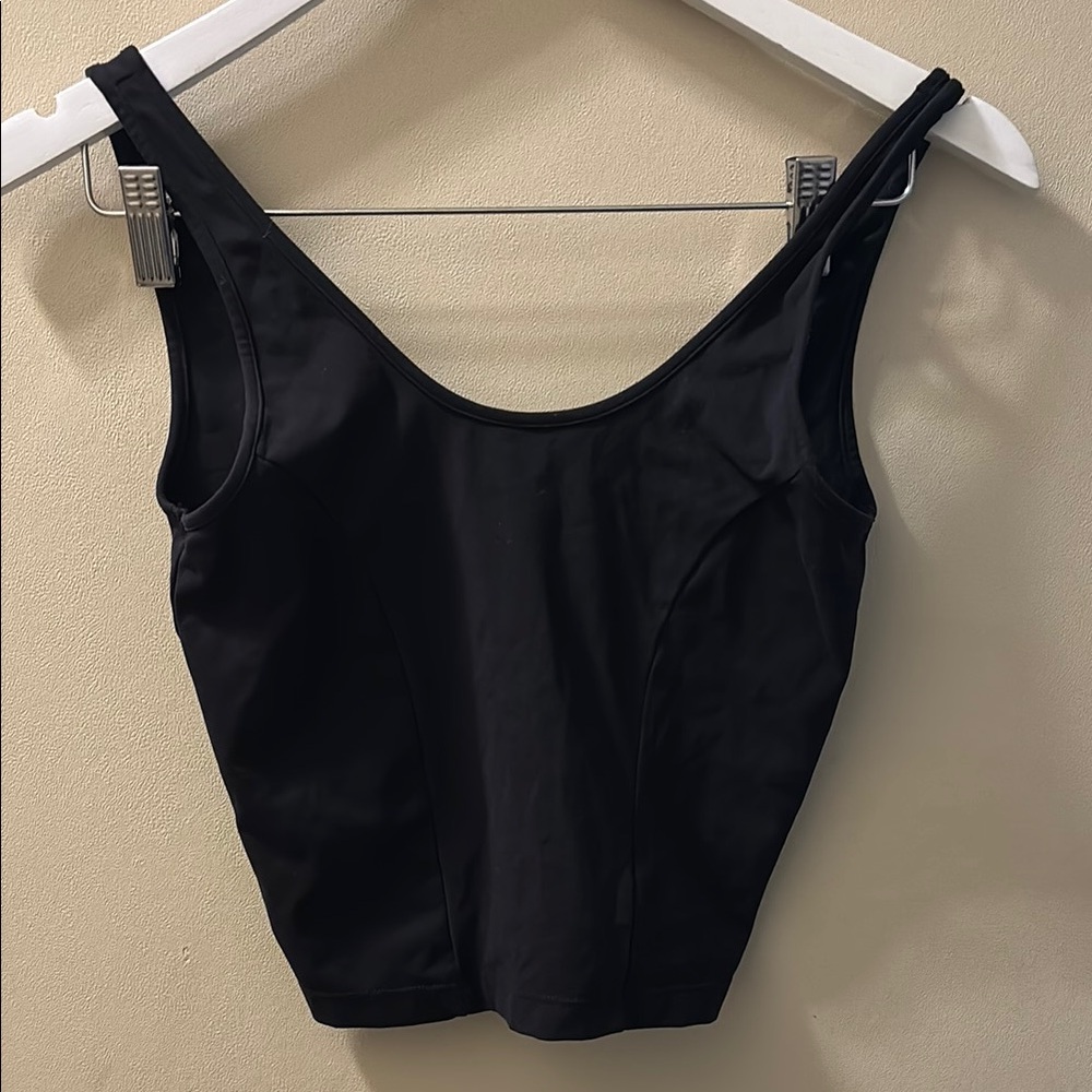 BuffBunny Black Fitted Bustier Tank Top